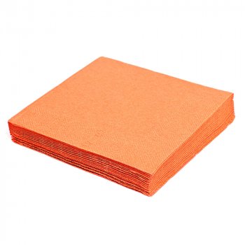 250 Stück Servietten 24 x 24 cm 1/4 Falz 2-lagig orange